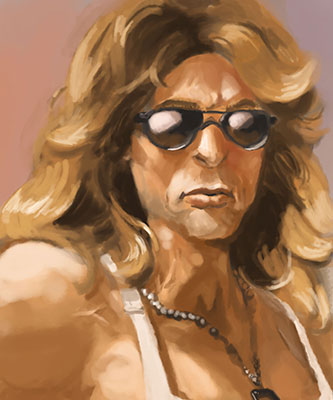Digital portrait painting of Rod Rogers - a character belonging to Sweetietea_ on ArtFight